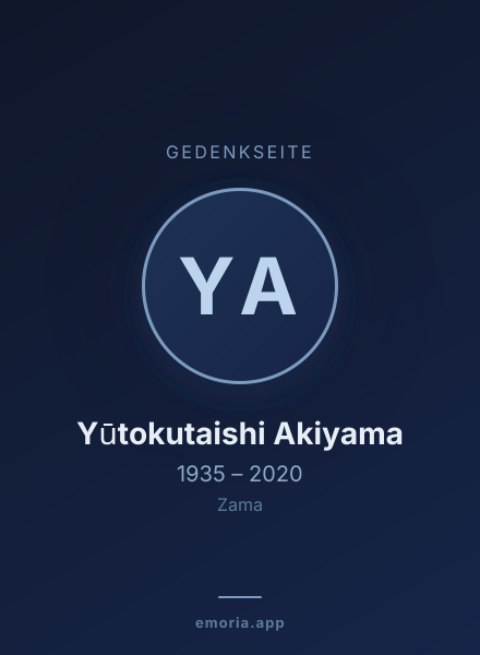Gedenkportrait von Yūtokutaishi Akiyama