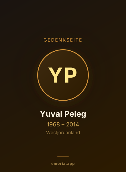 Gedenkportrait von Yuval Peleg