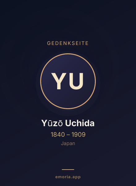 Gedenkportrait von Yūzō Uchida