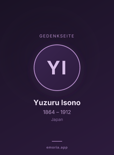 Gedenkportrait von Yuzuru Isono