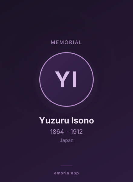 Memorial portrait of Yuzuru Isono
