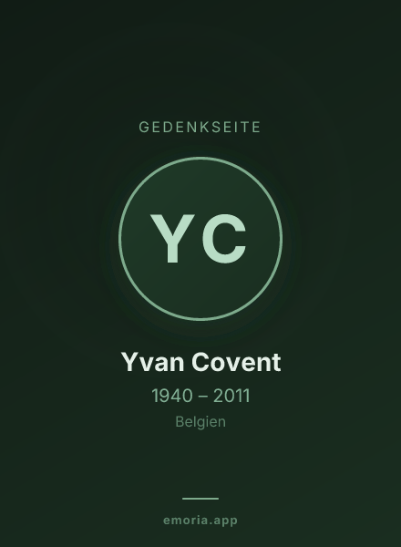 Gedenkportrait von Yvan Covent
