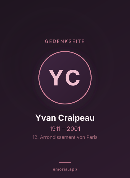 Gedenkportrait von Yvan Craipeau