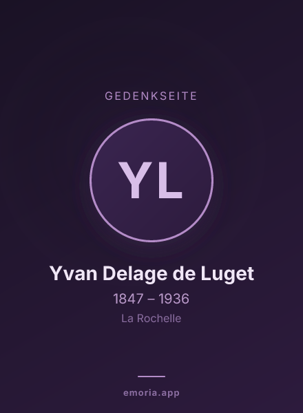 Gedenkportrait von Yvan Delage de Luget