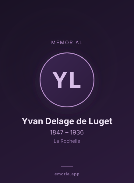 Memorial portrait of Yvan Delage de Luget