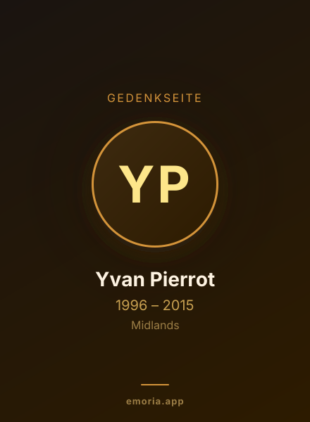 Gedenkportrait von Yvan Pierrot