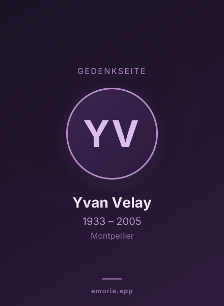 Gedenkportrait von Yvan Velay