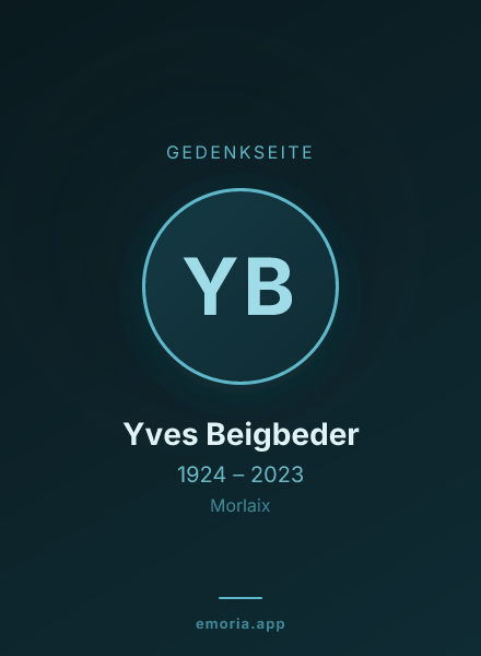 Gedenkportrait von Yves Beigbeder