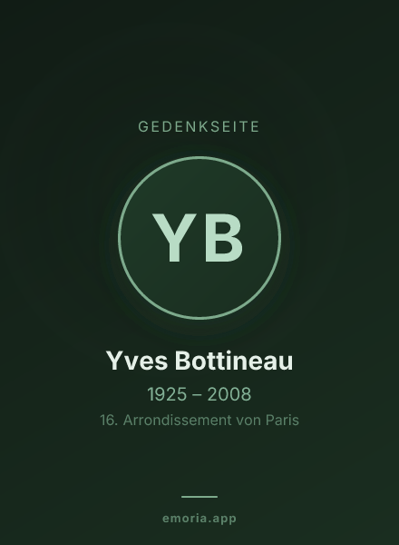 Gedenkportrait von Yves Bottineau