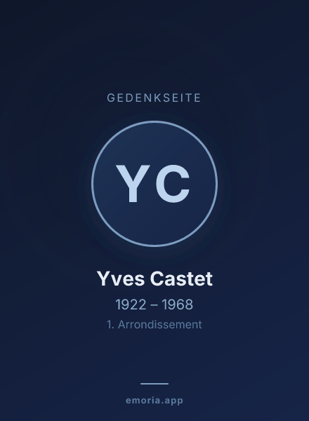 Gedenkportrait von Yves Castet