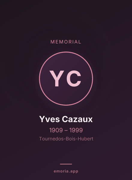 Memorial portrait of Yves Cazaux