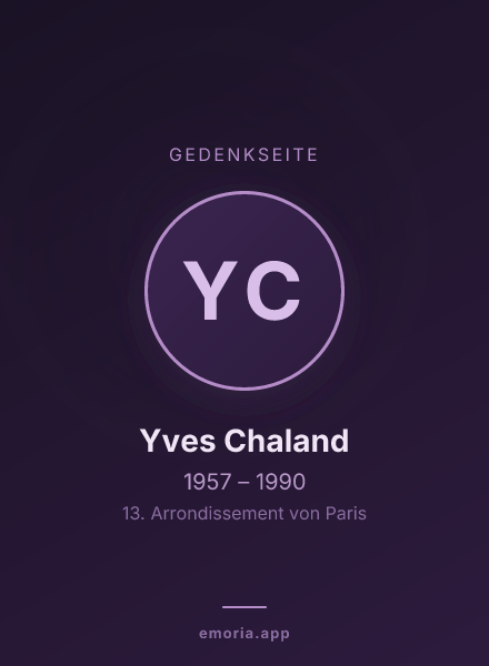 Gedenkportrait von Yves Chaland