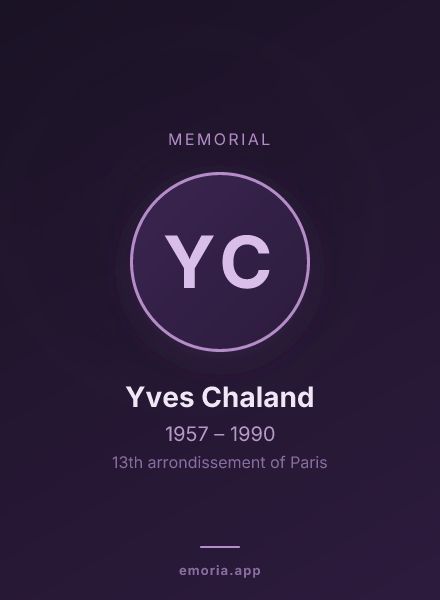 Memorial portrait of Yves Chaland