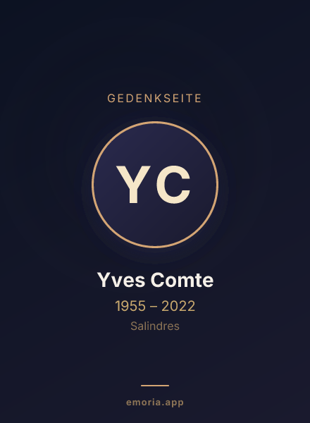 Gedenkportrait von Yves Comte