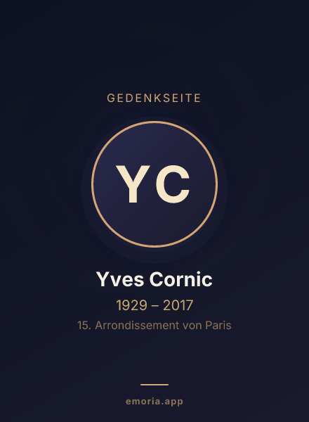 Gedenkportrait von Yves Cornic