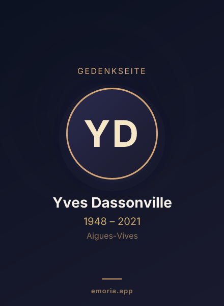 Gedenkportrait von Yves Dassonville