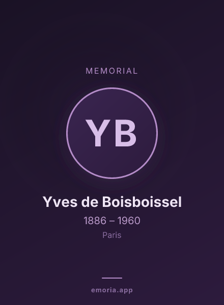 Memorial portrait of Yves de Boisboissel