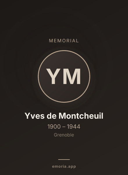 Memorial portrait of Yves de Montcheuil