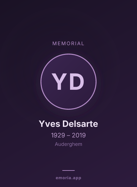 Memorial portrait of Yves Delsarte