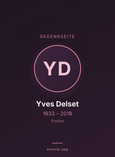 Gedenkportrait von Yves Delset
