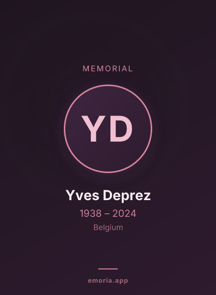 Memorial portrait of Yves Deprez