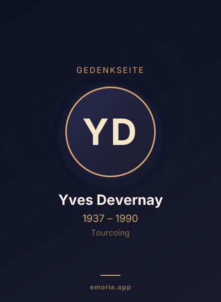 Gedenkportrait von Yves Devernay