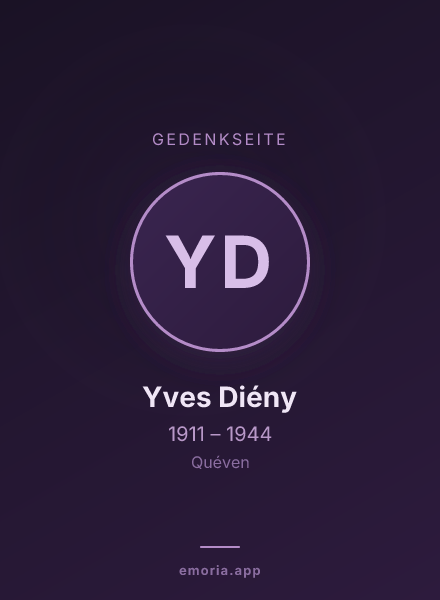 Gedenkportrait von Yves Diény
