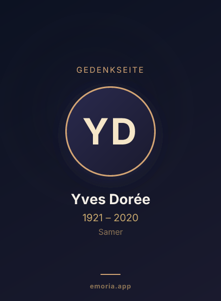 Gedenkportrait von Yves Dorée