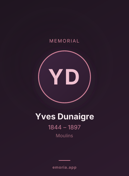 Memorial portrait of Yves Dunaigre