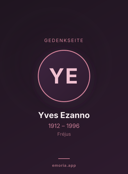 Gedenkportrait von Yves Ezanno