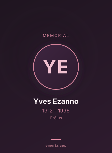 Memorial portrait of Yves Ezanno