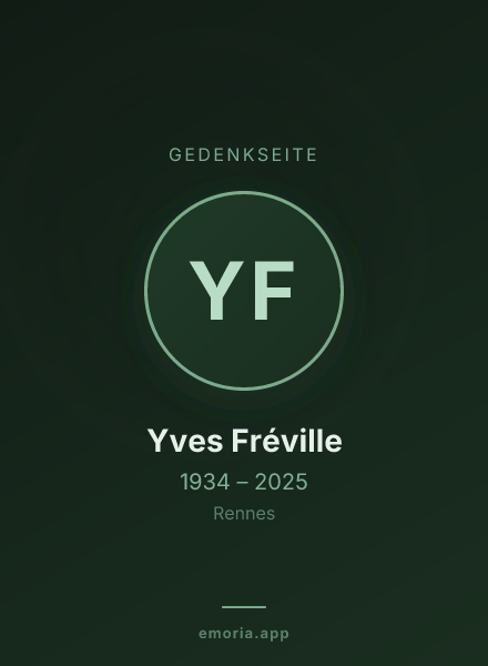 Gedenkportrait von Yves Fréville