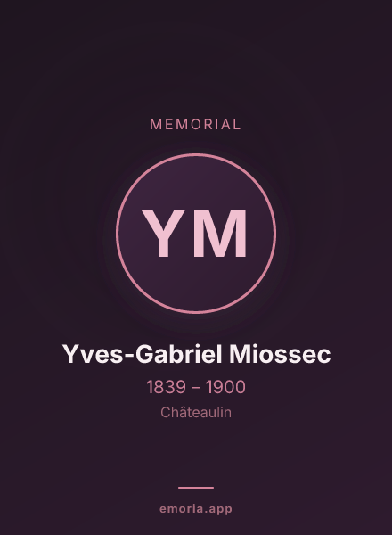 Memorial portrait of Yves-Gabriel Miossec