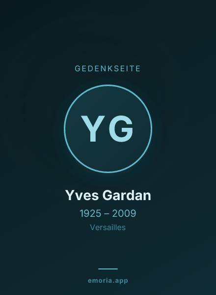 Gedenkportrait von Yves Gardan