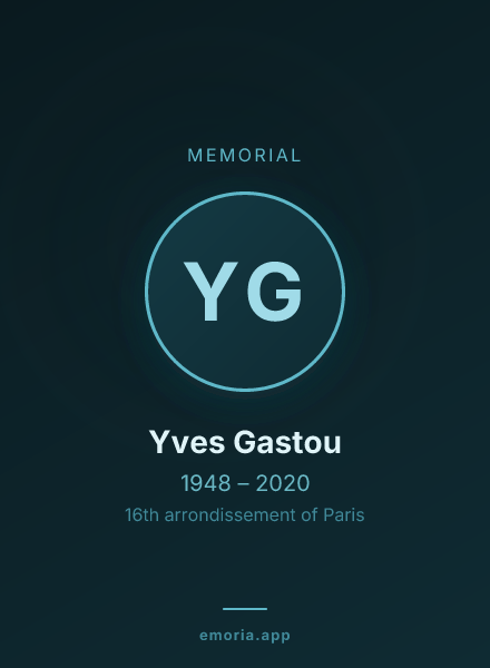 Memorial portrait of Yves Gastou