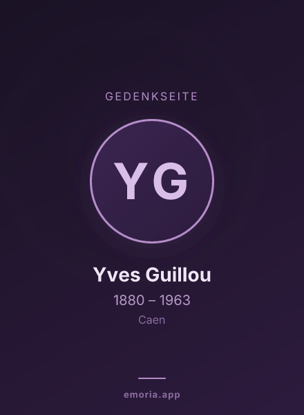 Gedenkportrait von Yves Guillou