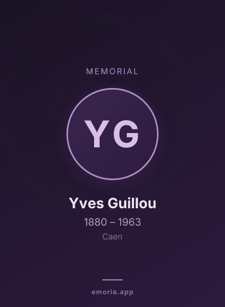 Memorial portrait of Yves Guillou