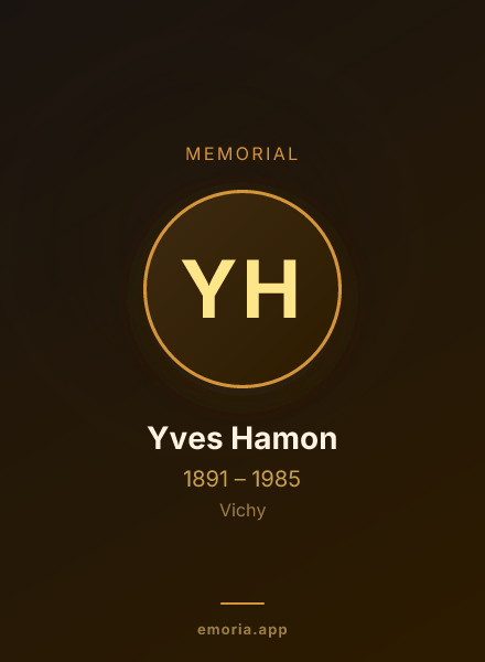 Memorial portrait of Yves Hamon