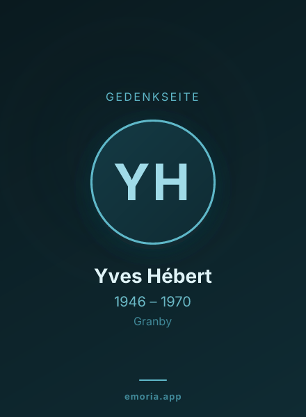 Gedenkportrait von Yves Hébert