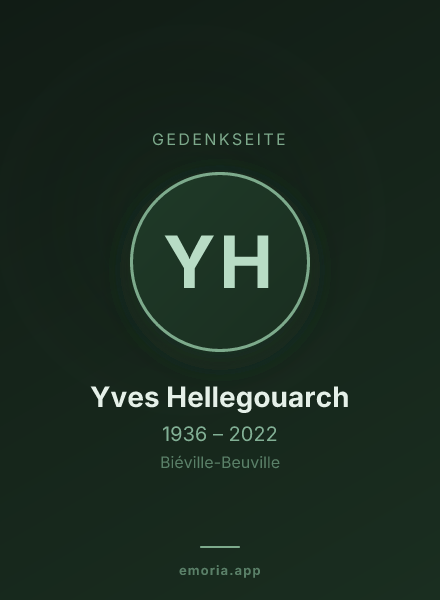 Gedenkportrait von Yves Hellegouarch
