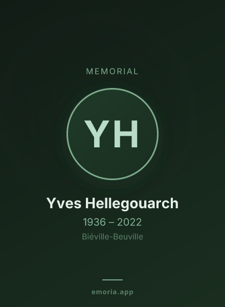 Memorial portrait of Yves Hellegouarch