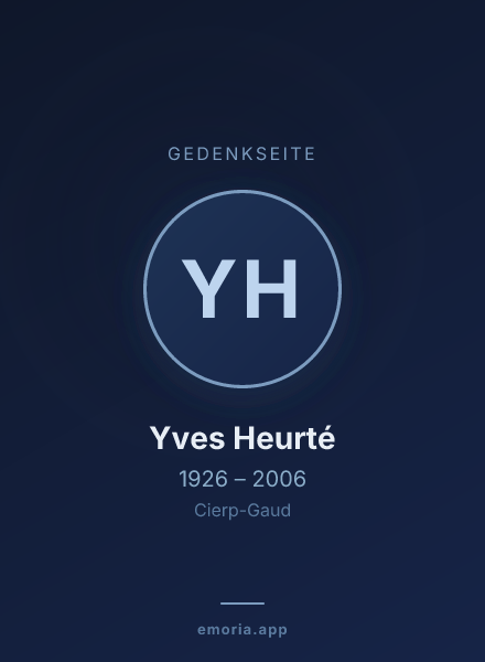 Gedenkportrait von Yves Heurté