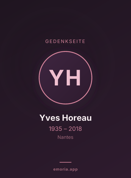Gedenkportrait von Yves Horeau