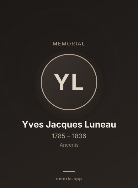 Memorial portrait of Yves Jacques Luneau