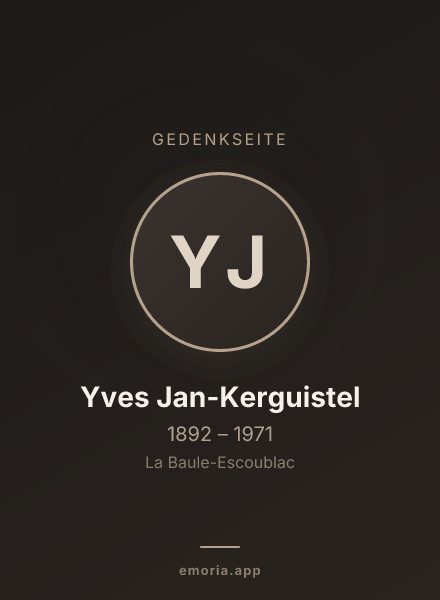 Gedenkportrait von Yves Jan-Kerguistel