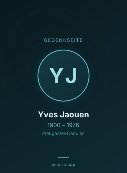 Gedenkportrait von Yves Jaouen