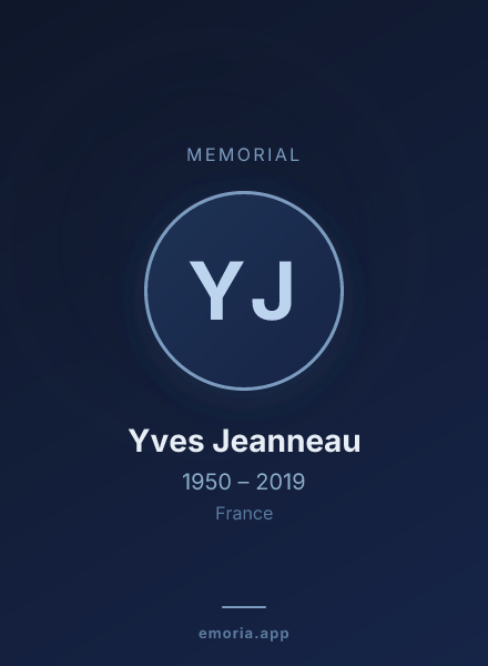 Memorial portrait of Yves Jeanneau