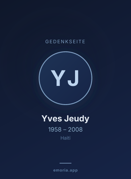 Gedenkportrait von Yves Jeudy
