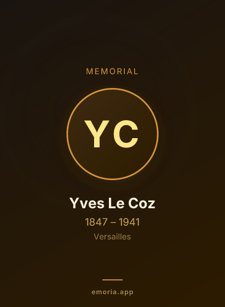 Memorial portrait of Yves Le Coz