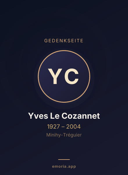 Gedenkportrait von Yves Le Cozannet